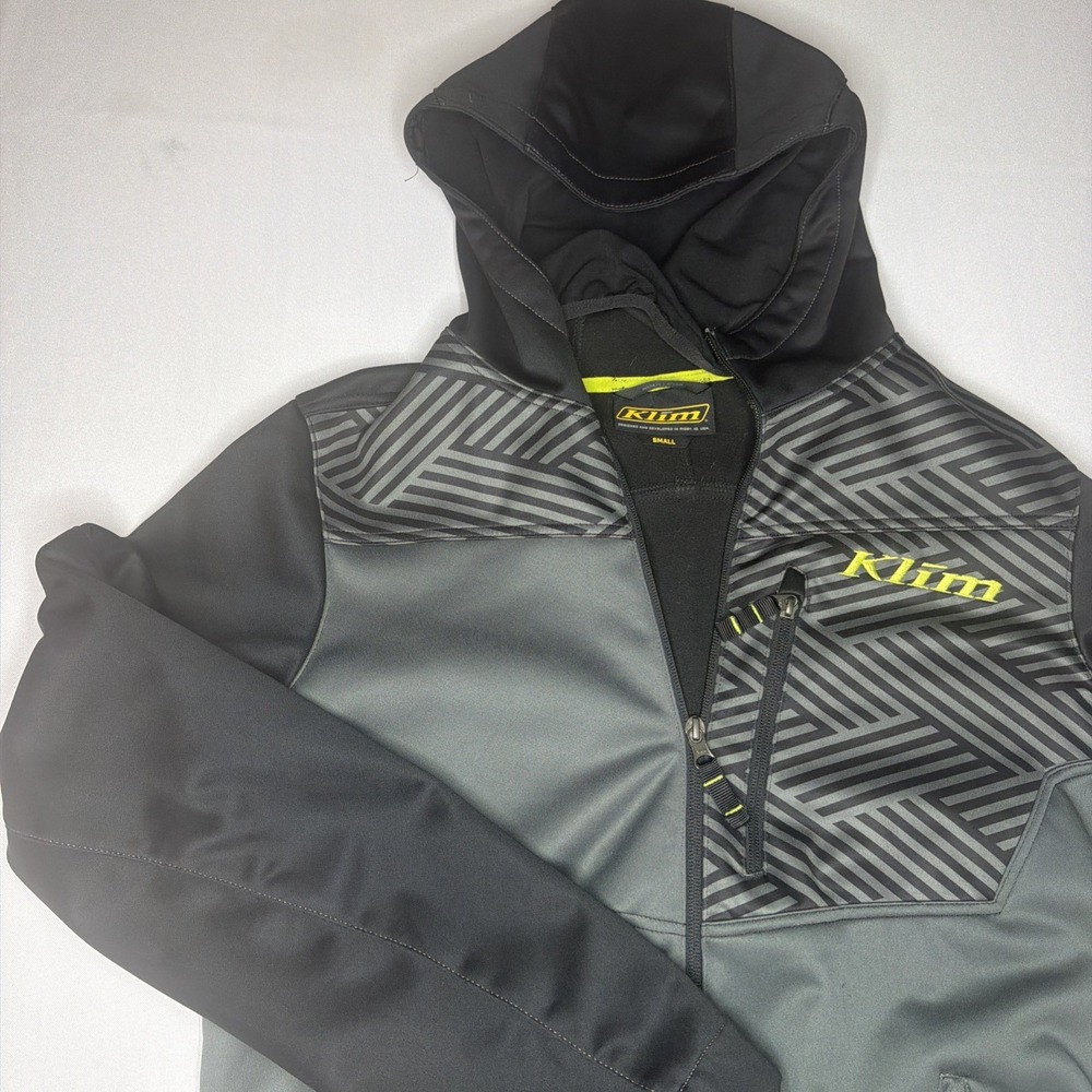 KLIM Transition Hoodie Jacket Men's S with Black Gray Zip Up